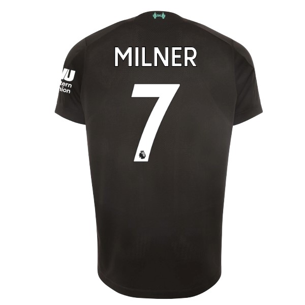 Camiseta Liverpool NO.7 Milner 3ª 2019-2020 Negro
